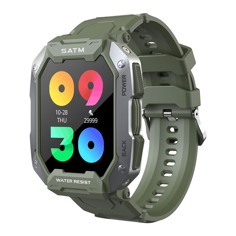 Smartwatch de militar TITAN™ Men - Monitoramento port Fitness IP68 Waterproof Bluetooth SmartWatch compatível com Android e IOS