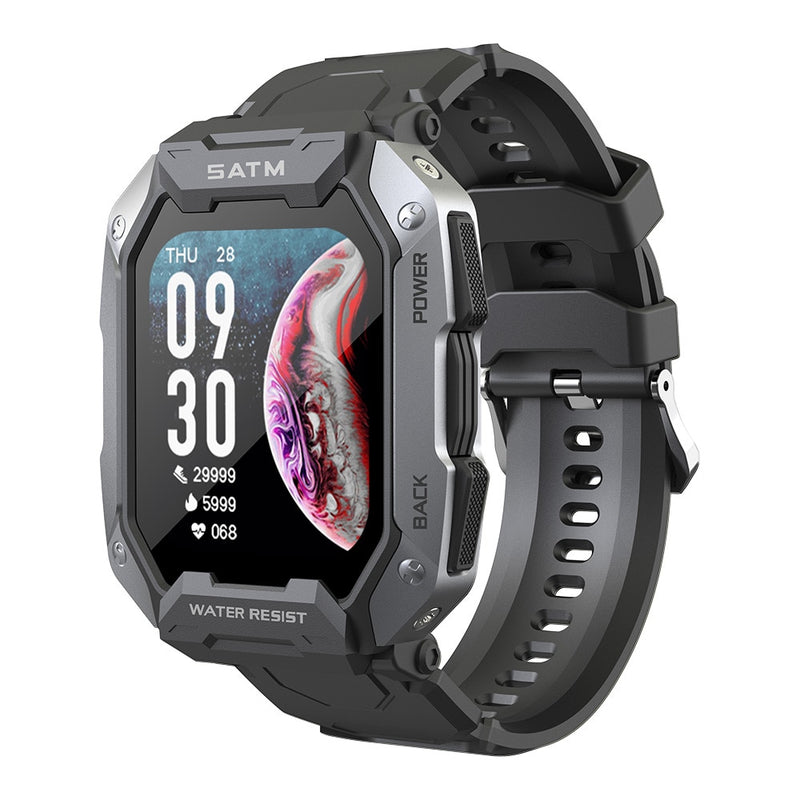 Smartwatch de militar TITAN™ Men - Monitoramento port Fitness IP68 Waterproof Bluetooth SmartWatch compatível com Android e IOS