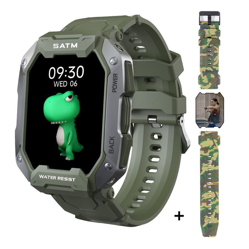 Smartwatch de militar TITAN™ Men - Monitoramento port Fitness IP68 Waterproof Bluetooth SmartWatch compatível com Android e IOS